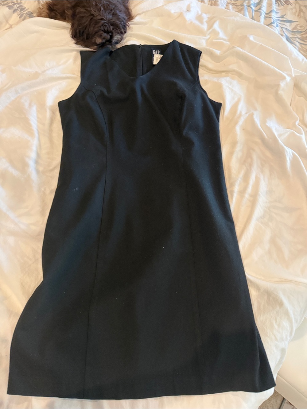 GAP Black Sleeveless Mini Sheath Dress
